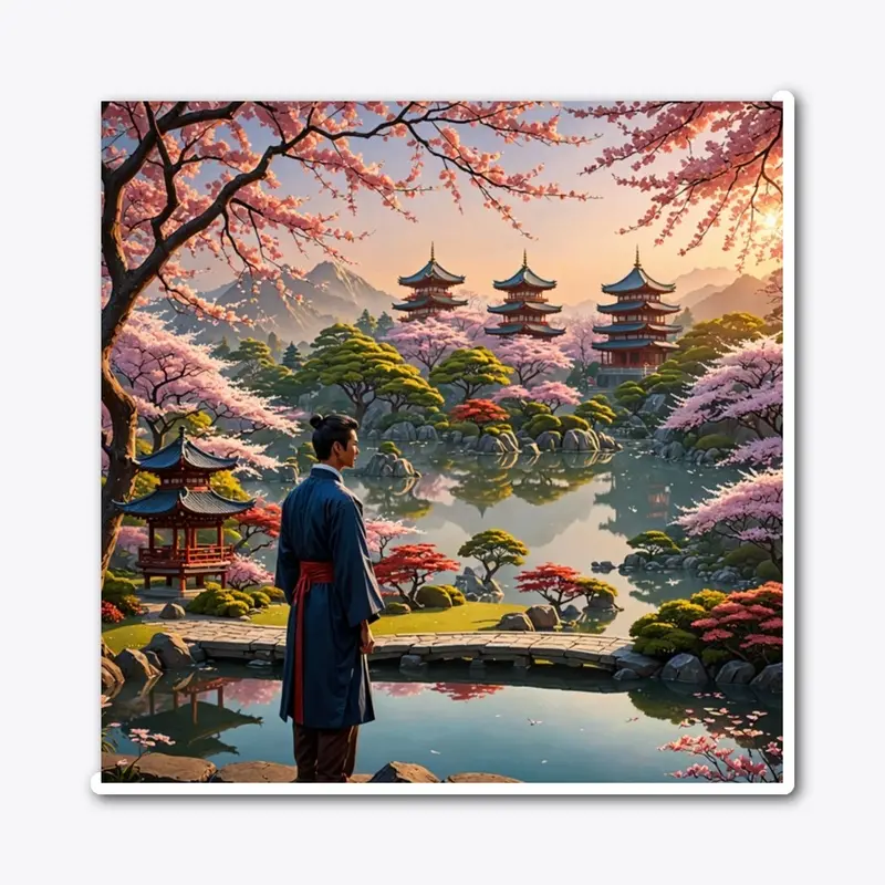 Serenity in Sakura Garden Art